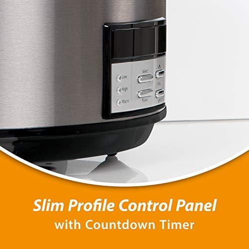 8 Quart Programmable Slow Cooker with Auto Warm - Curated Catalog X2