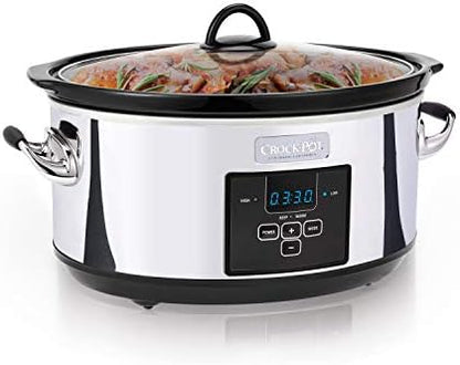 7 Quart Programmable Slow Cooker – Polished Platinum - Curated Catalog N7