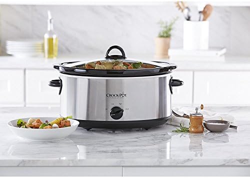 7 Quart Oval Manual Slow Cooker – Stainless Steel - Curated Catalog F2