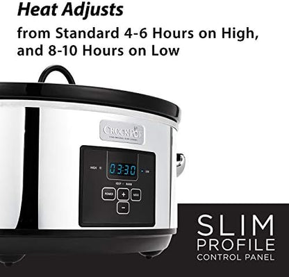 7 Quart Programmable Slow Cooker – Polished Platinum - Curated Catalog N7