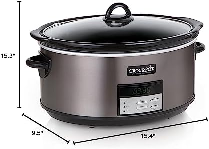 8 Quart Programmable Slow Cooker with Auto Warm - Curated Catalog X2