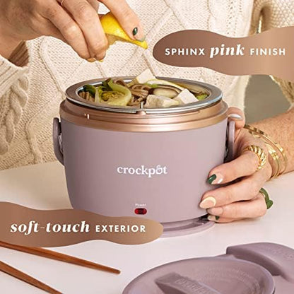 Electric Lunch Box Food Warmer 20oz – Blush Pink - Curated Catalog J8