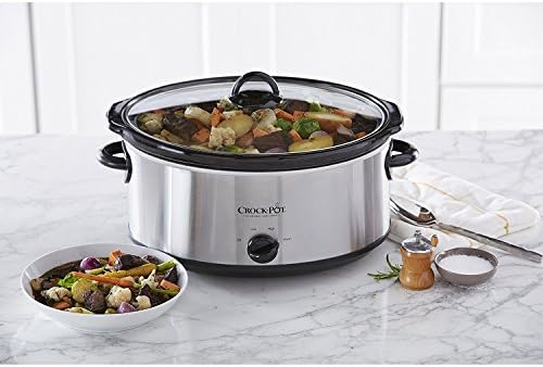 7 Quart Oval Manual Slow Cooker – Stainless Steel - Curated Catalog F2