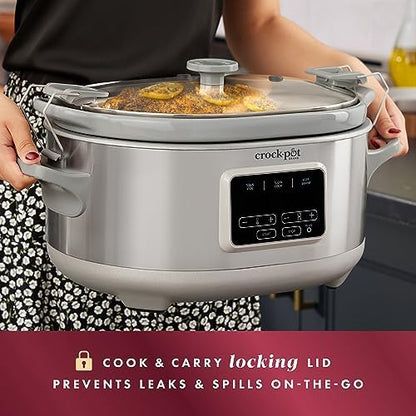 7 Quart Programmable Cook & Carry Slow Cooker - Curated Catalog U7