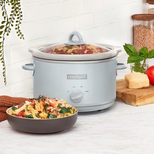 4.5 Quart Manual Slow Cooker – Macaroon Blue - Curated Catalog Q8