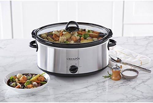 7 Quart Oval Manual Slow Cooker – Stainless Steel - Curated Catalog V9