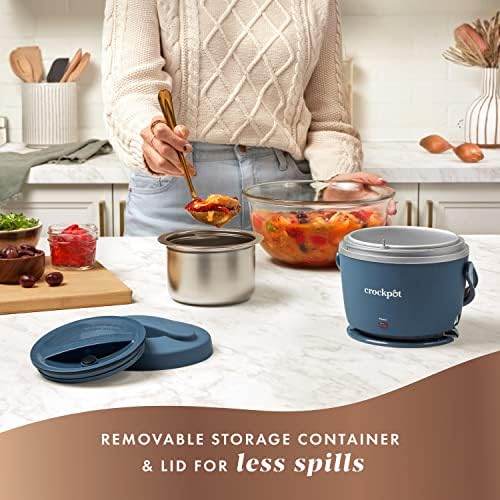 Electric Lunch Box Food Warmer 20oz – Faded Blue - Curated Catalog T8