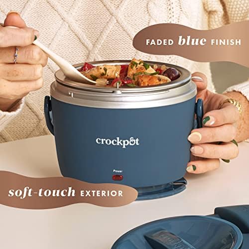 Electric Lunch Box Food Warmer 20oz – Faded Blue - Curated Catalog T8