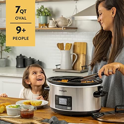 7 Quart Portable Programmable Slow Cooker with Timer - Curated Catalog R6