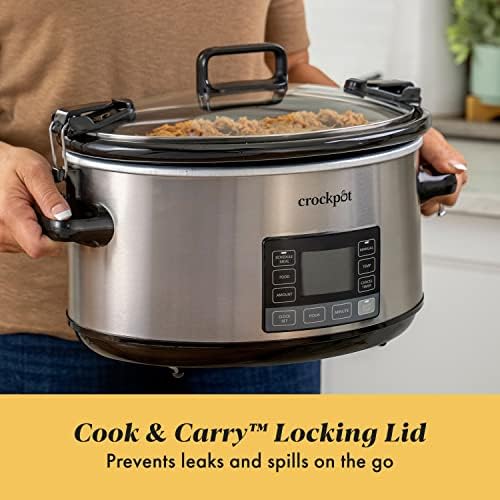 7 Quart Portable Programmable Slow Cooker with Timer - Curated Catalog R6