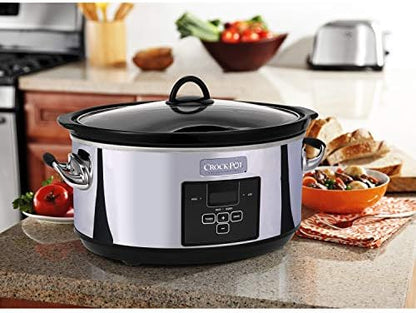 7 Quart Programmable Slow Cooker – Polished Platinum - Curated Catalog N7