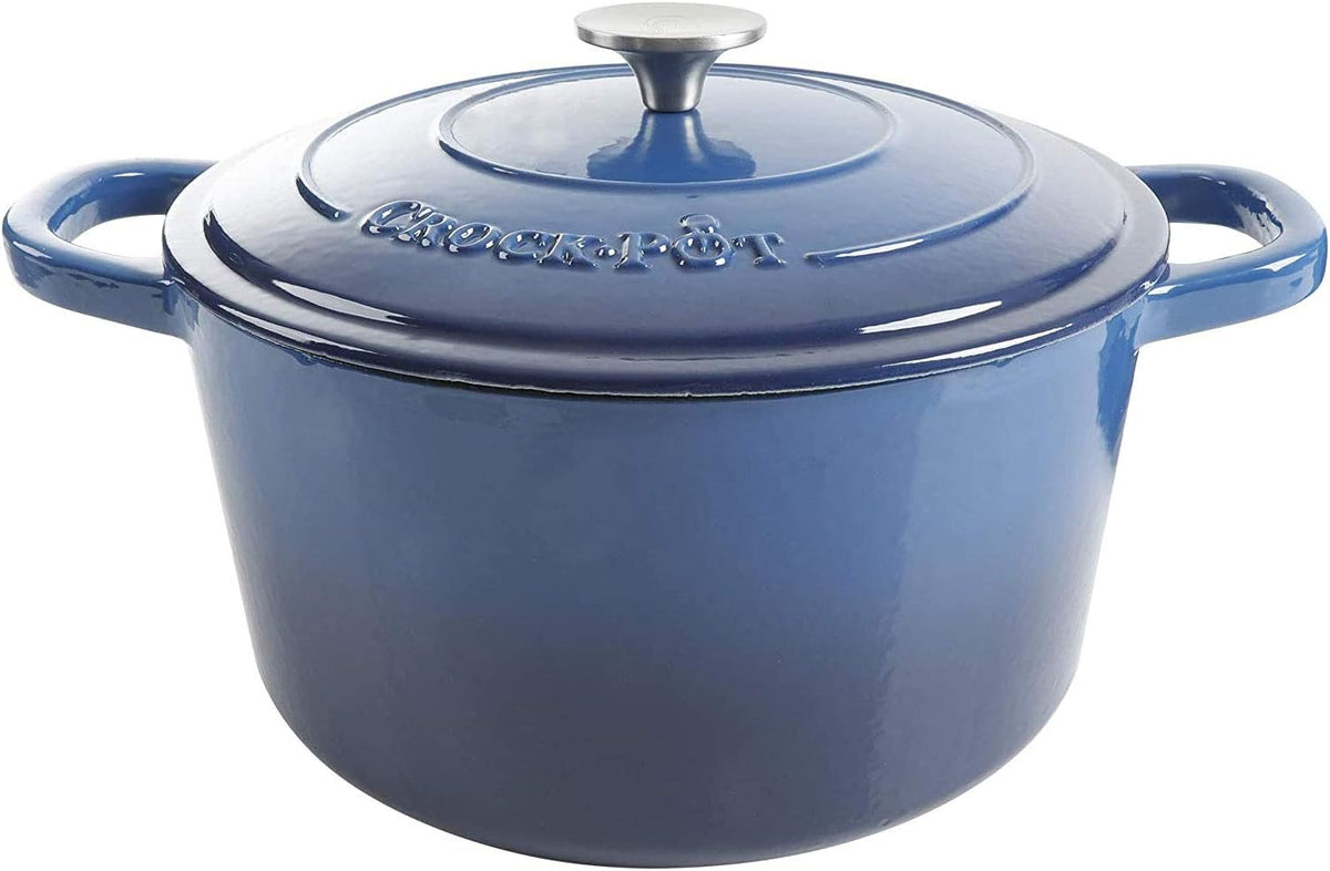 3 Quart Enameled Cast Iron Dutch Oven – Aqua - Curated Catalog C4