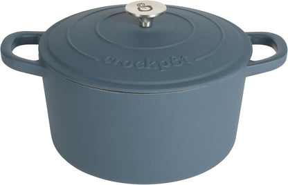 3 Quart Enameled Cast Iron Dutch Oven – Aqua - Curated Catalog H9