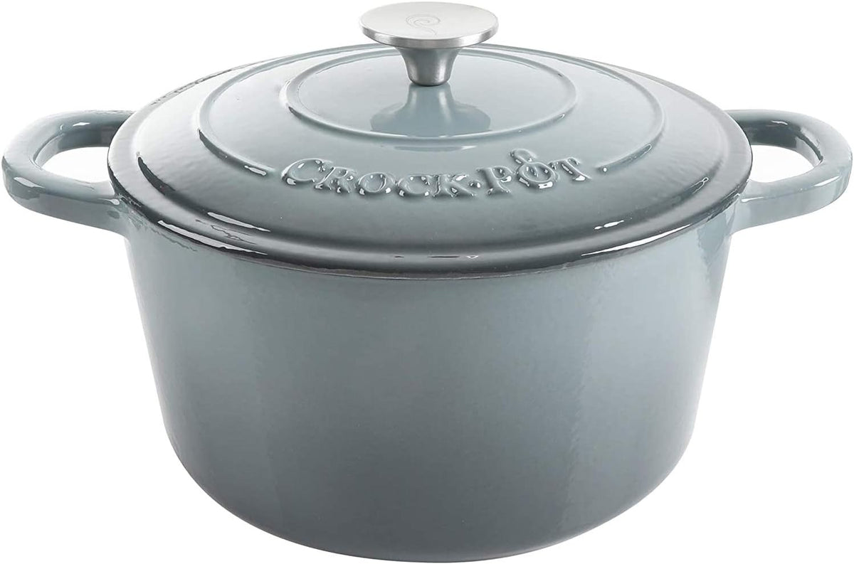 3 Quart Enameled Cast Iron Dutch Oven – Aqua - Curated Catalog C4