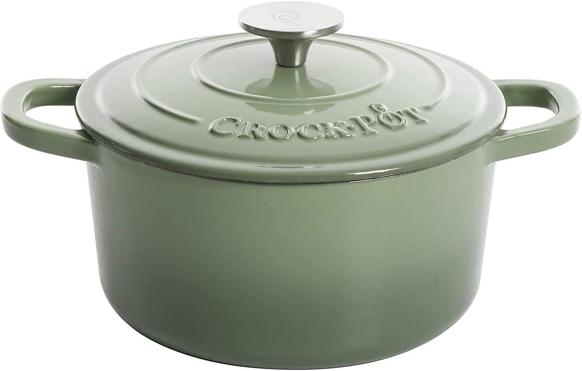 3 Quart Enameled Cast Iron Dutch Oven – Aqua - Curated Catalog C4