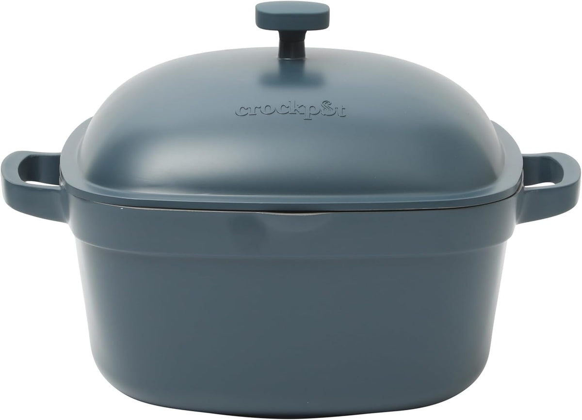 3 Quart Enameled Cast Iron Dutch Oven – Aqua - Curated Catalog C4